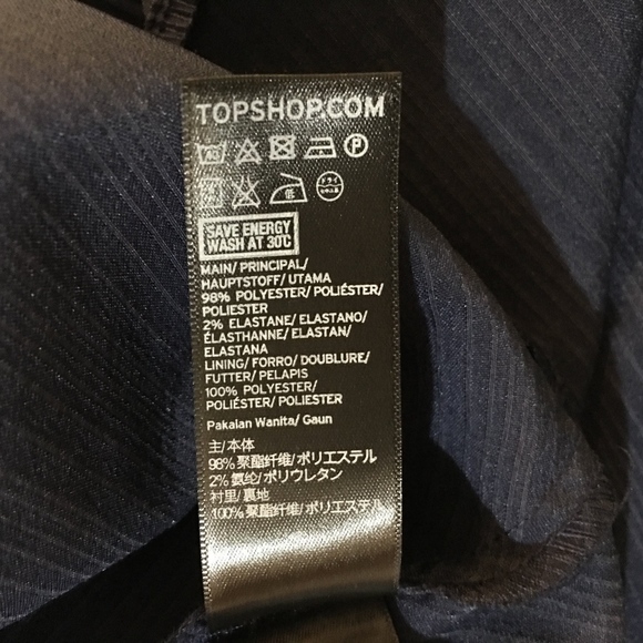 NWT Topshop Navy Off Shoulder Dress Size 6 - Picture 7 of 8